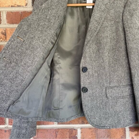 J. Crew Schoolboy Wool Blend Grey Blazer Size 6P - Picture 2 of 8